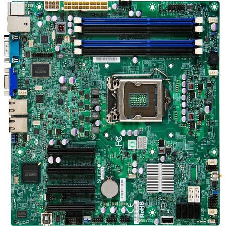 Supermicro X9SCM-F-O LGA1155/Intel C204 PCH/DDR3/SATA3/V&2GbE/MATX Server MBD-X9SCM-F-O
